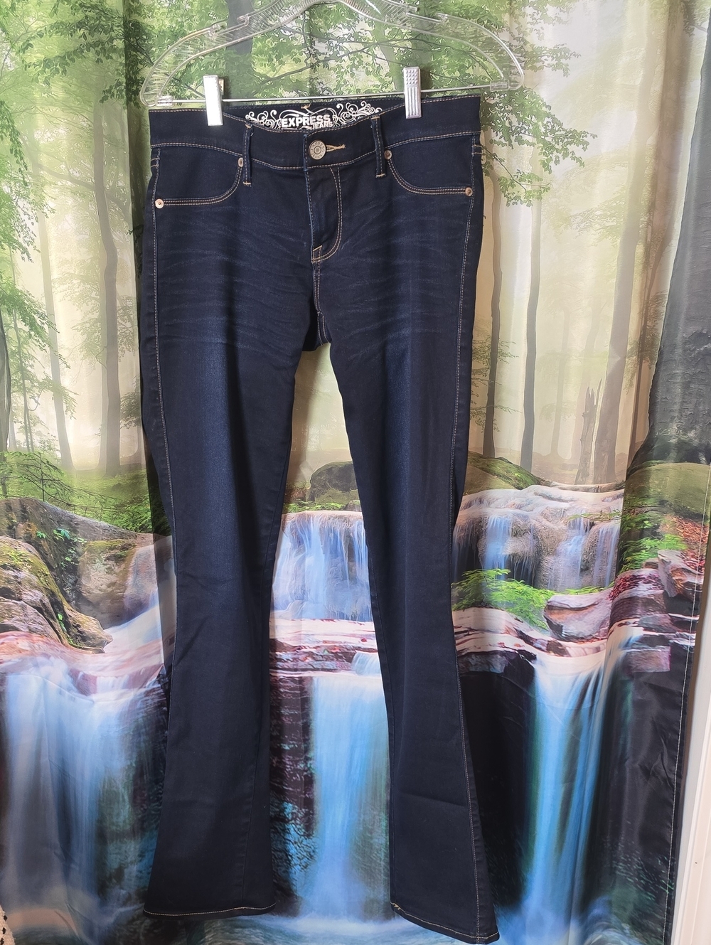Express Women's Dark Indigo Bootcut Jeans